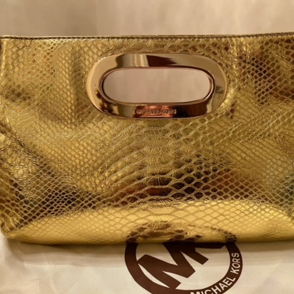 Michael Kors Purses Gold - Picture 1 of 5